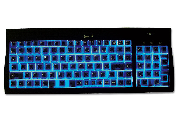 CLAVIER AZERTY LUMINESCENT PS/2