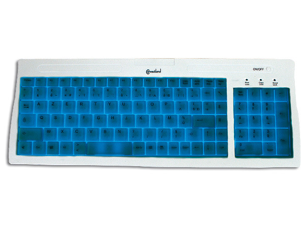 CLAVIER AZERTY LUMINESCENT PS/2