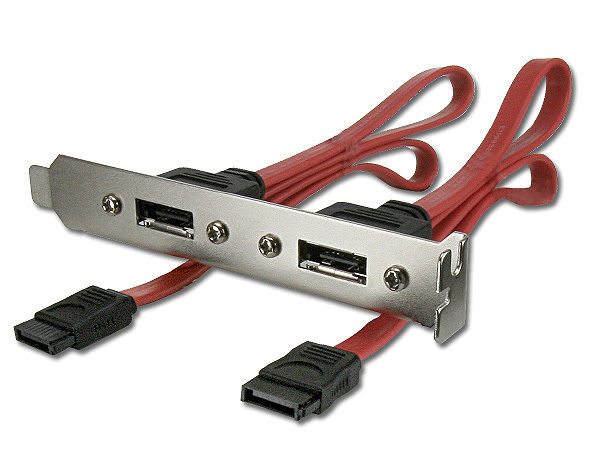 PORTS ESATA ET SATA EXTERNES SUR EQUERRE PCI 