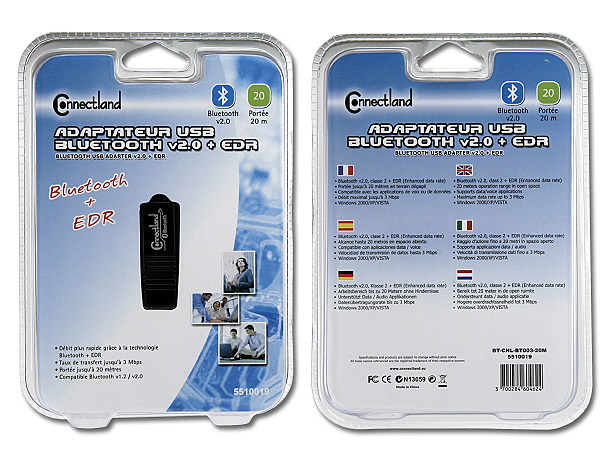 ADAPTATEUR USB BLUETOOTH v2.0 + EDR