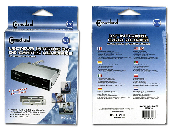 LECTEUR INTERNE 3.5’’ DE CARTES MEMOIRES