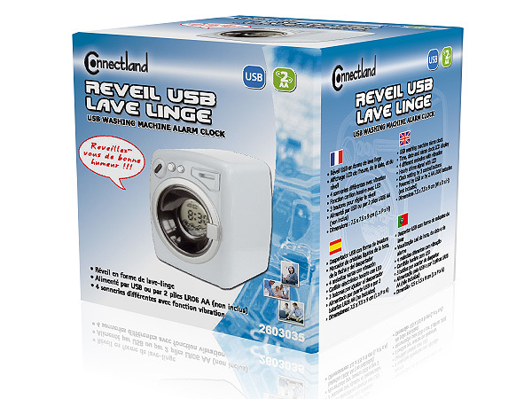 REVEIL LAVE LINGE USB