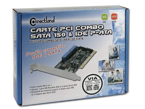CARTE PCI SATA 2P+IDE 1P RAID VIA