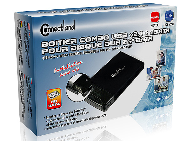 BOITIER HANDISEN POUR DISQUE DUR EXTERNE 2.5 HDD USB 2.0 - Planète  Informatique