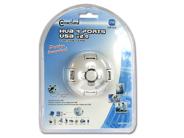 HUB 4 PORTS USB v2.0