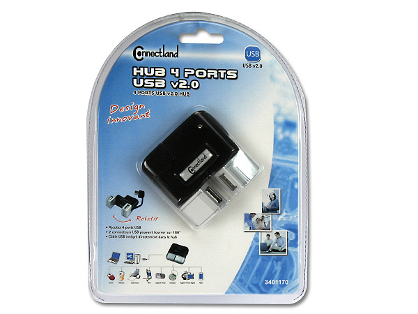 HUB 4 PORTS USB v2.0