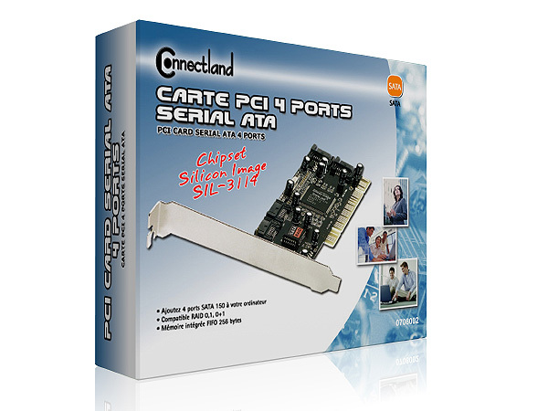 CARTE PCI SATA 150 4 PORTS 