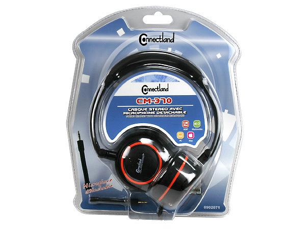 CASQUE STEREO AVEC MICROPHONE DETACHABLE