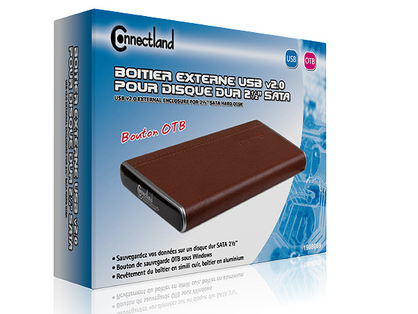 BOITIER EXTERNE USB v2.0 POUR DISQUE DUR 2½’’ SATA