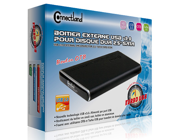 BOITIER EXTERNE USB v3.0 POUR DISQUE DUR 2.5’’ SATA