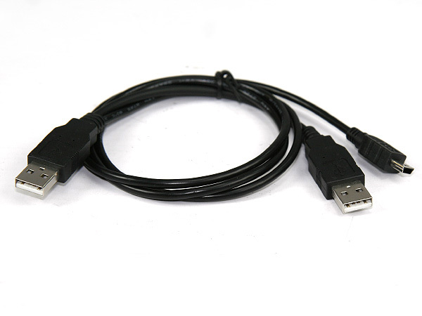 CABLE USB A VERS USB A+USB MINI 5 PINS