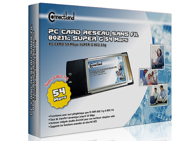 MODULE PC CARD WIFI SANS FIL802.11G 54 Mbps