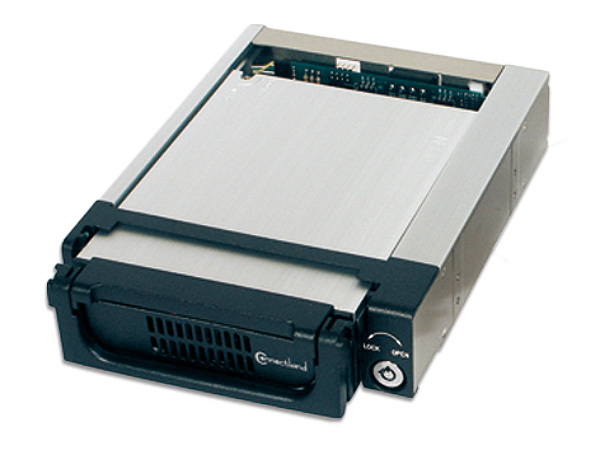 RACK AMOVIBLE 5¼' EN ALUMINIUM POUR DISQUE DUR SERIAL-ATA 3½'