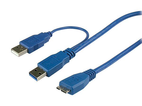 CABLE USB A VERS USB A+USB MICRO B