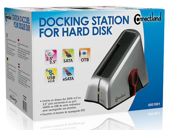 STATION D'ACCUEIL USB v2.0/eSATA POUR DISQUE DUR SATA 3.5’’/2.5’’