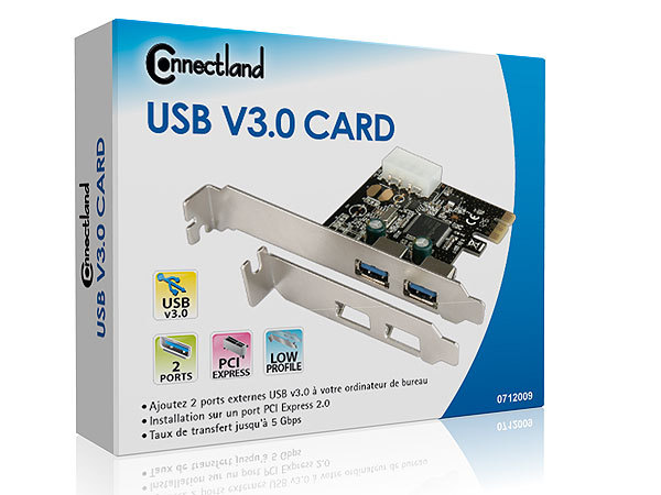 CARTE PCI EXPRESS 2 PORTS USB v3.0