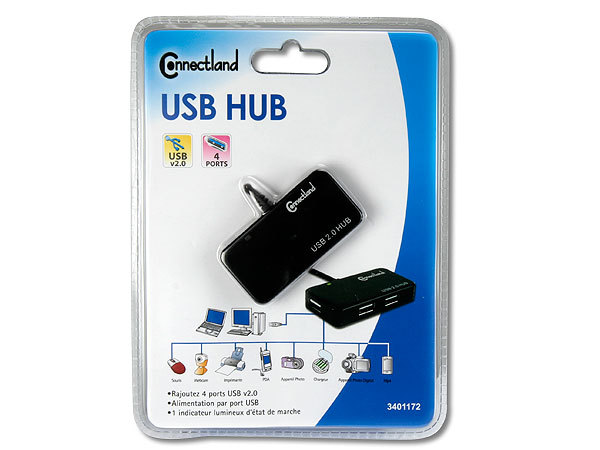 HUB 4 PORTS USB v2.0 