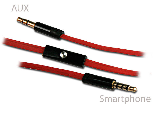 CABLE AUDIO AUXILIAIRE VOITURE POUR SMARTPHONE