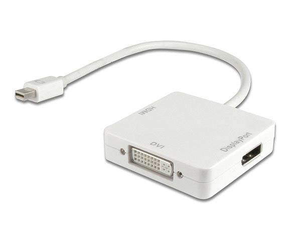 ADAPTATEUR MINI DISPLAYPORT-HDMI/DVI/DISPLAYPORT 