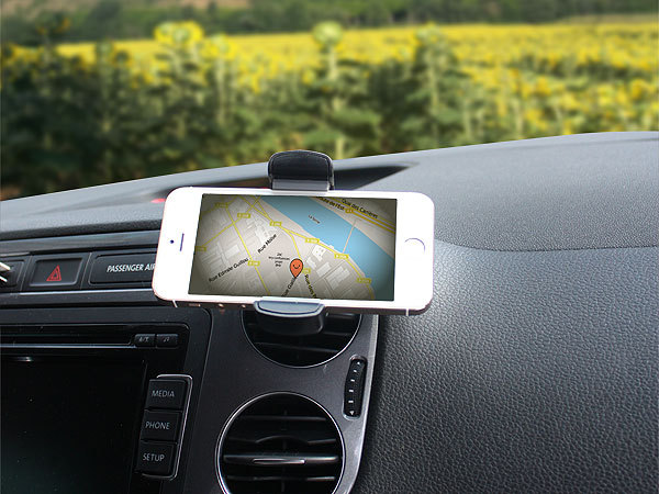 SUPPORT POUR SMARTPHONE SUR VENTILATION VOITURE