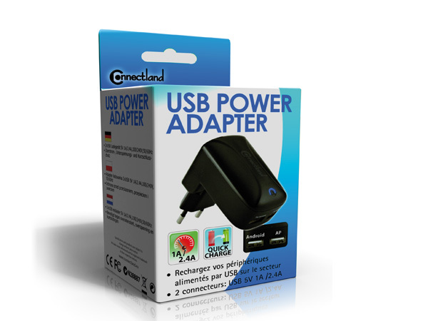 ADAPTATEUR SECTEUR 2xUSB