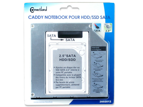 CADDY NOTEBOOK POUR HDD/SSD SATA