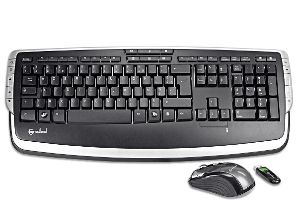 KIT CLAVIER ET SOURIS OPTIQUE SANS FIL 2.4 GHZ