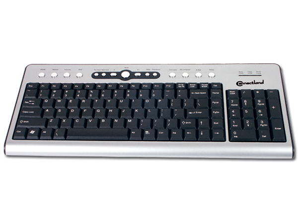 CLAVIER MULTIMEDIA ULTRA PLAT USB