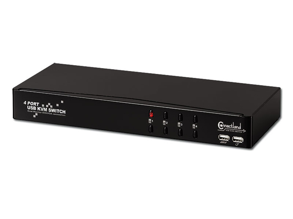 COMMUTATEUR KVM USB DE PARTAGE PC 4 PORTS