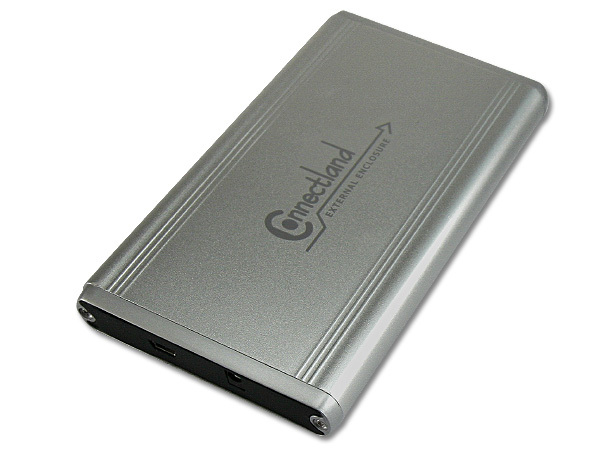 Boîtier externe en alu CNL USB 2.0 pour HDD SATA 2.5 Connectland NOUVEAU U25YA-SIL 