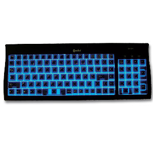 CLAVIER AZERTY LUMINESCENT PS/2