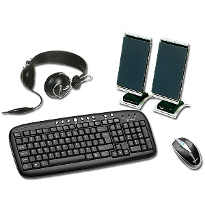 CLAVIER + SOURIS + HP + CASQUE 4EN1 KB801