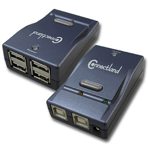 COMMUTATEUR-HUB USB 2.0 4 PORTS