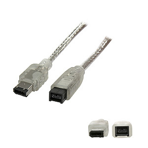 CABLE IEEE 1394B 9PIN/6PIN M/M 1.8M