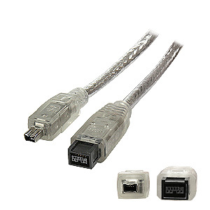 CABLE IEEE 1394B 9PIN/4PIN M/M 1.8M