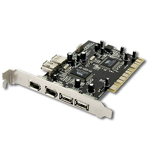 CARTE COMBO PCI USB V2.0 + 1394A