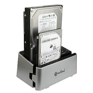 STATION USB v3.0  POUR DISQUE DUR SATA 3.5’’/2.5’’ + FONCTION DE CLONAGE SANS PC