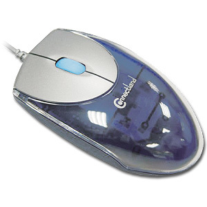 Souris USB capteur optique 800 dpi, couleur argentée.