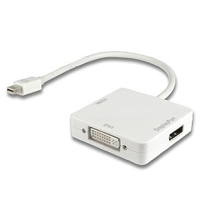 ADAPTATEUR MINI DISPLAYPORT-HDMI/DVI/DISPLAYPORT 