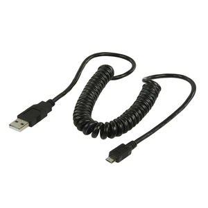 CABLE USB V2 MICRO USB B MALE > A MALE 2 M SPIRALE